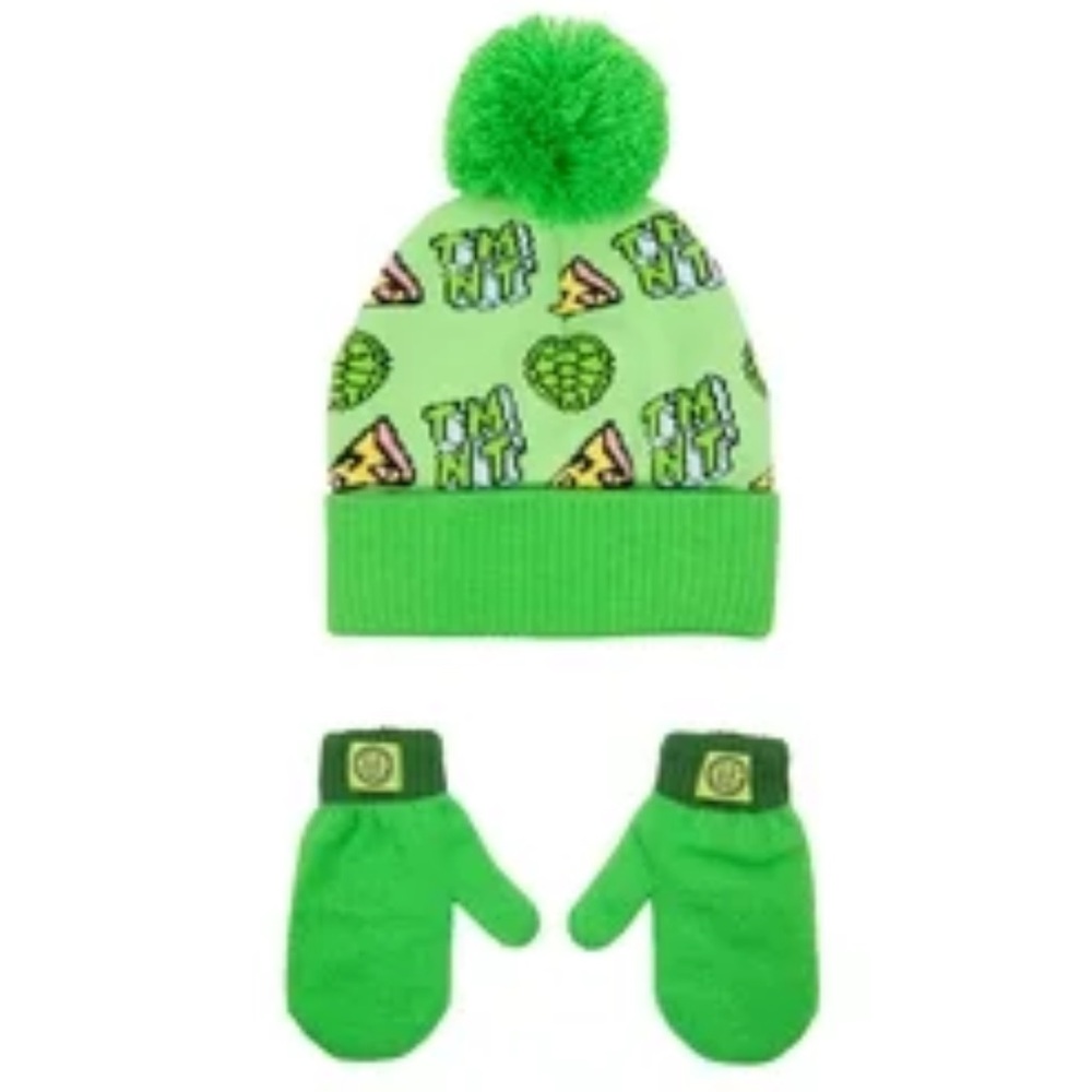 Teenage Mutant Ninja Turtles Beanie and Mittens Set New